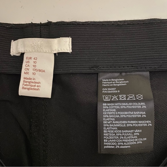 H&M Size 10 Faux Leather Legging Pants - Picture 3 of 3